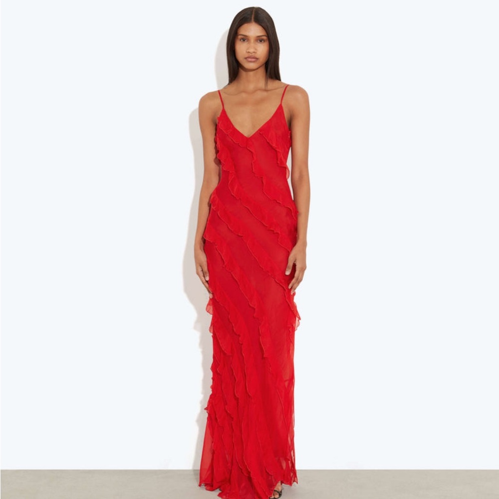 Elegant Red Evening Gown